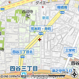 東京都新宿区舟町5-6周辺の地図