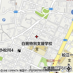 江戸ステンレス　小松川工場周辺の地図
