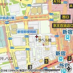 プラスアイ　新宿西口駅前店周辺の地図