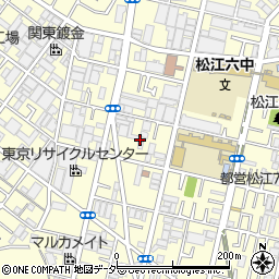 東京都江戸川区松江7丁目3周辺の地図