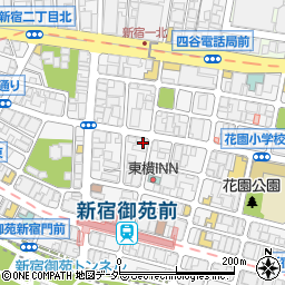 ラ・バゲット　新宿御苑前店周辺の地図