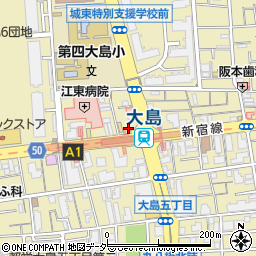 松屋 大島店周辺の地図