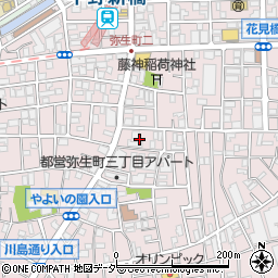 東京都中野区弥生町3丁目36周辺の地図