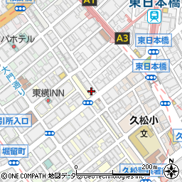 ファミリーマート東日本橋三丁目店周辺の地図