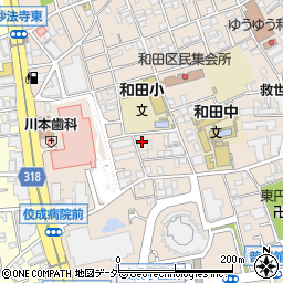 シャトル・和田周辺の地図