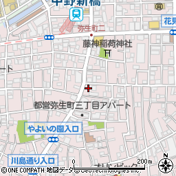 東京都中野区弥生町3丁目36-7周辺の地図