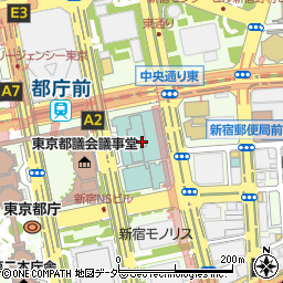ペーパーグラス　東京新宿京王プラザホテル店周辺の地図