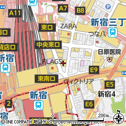 ７４７カラオケ　新宿南口本店周辺の地図