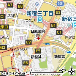 回転寿司みさき新宿３丁目店周辺の地図