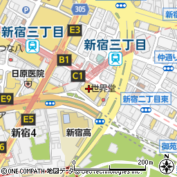 新宿マルイアネックス周辺の地図