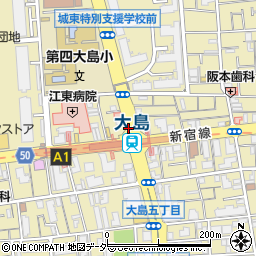 大島駅周辺の地図