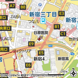 ＮＰＣ２４Ｈ新宿３丁目第５パーキング周辺の地図