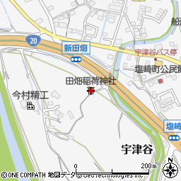 田畑稲荷神社周辺の地図
