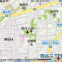 東京都新宿区愛住町周辺の地図