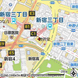 ＦＥＷＭＡＮＹ新宿丸井アネックス店周辺の地図