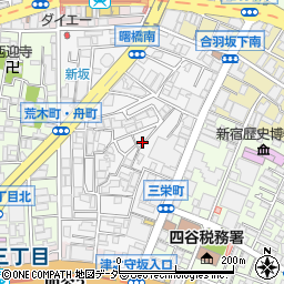 東京都新宿区荒木町12周辺の地図