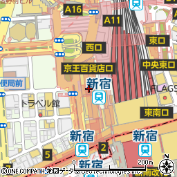 セオリー・リュクス新宿京王百貨店周辺の地図