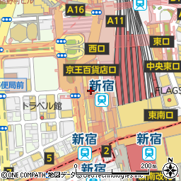 清月堂本店 京王新宿店周辺の地図