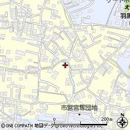 山梨県甲府市山宮町1808周辺の地図