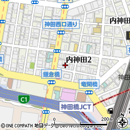 東京都千代田区内神田2丁目5周辺の地図