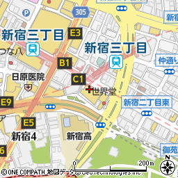 ドリア＆グラタンなつめ 新宿マルイアネックス店周辺の地図