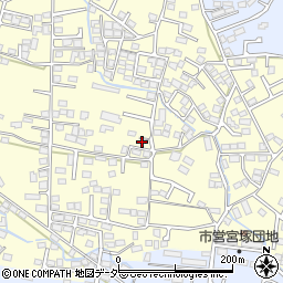 山梨県甲府市山宮町1425周辺の地図