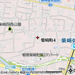 東京都立川市柴崎町4丁目周辺の地図