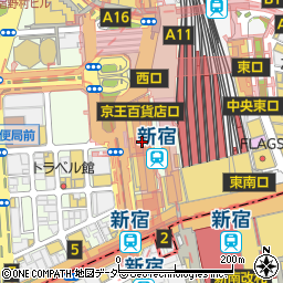 三菱ＵＦＪ銀行京王新宿駅 ＡＴＭ周辺の地図