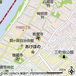教信寺周辺の地図