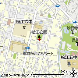 東京都江戸川区松江7丁目24周辺の地図