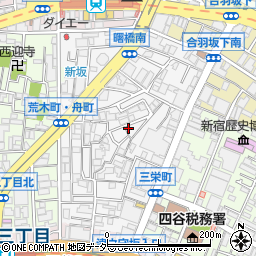 新宿荒木町アパート周辺の地図