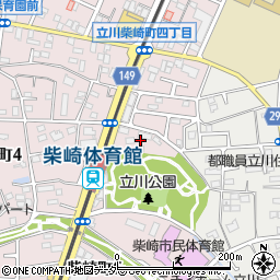 東京都立川市柴崎町4丁目3周辺の地図