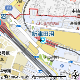 ちよだ鮨　新津田沼駅店周辺の地図