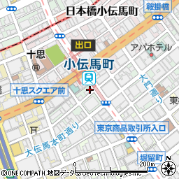 ファミリーマート大伝馬町店周辺の地図