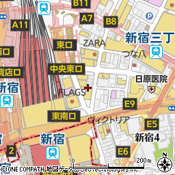 松屋 新宿南口店周辺の地図