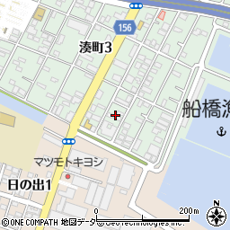 千葉県船橋市湊町3丁目18周辺の地図