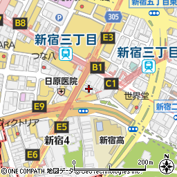 新宿駅前婦人科クリニック周辺の地図