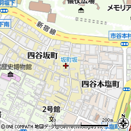 コインパーク四谷坂町駐車場周辺の地図