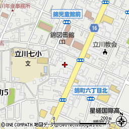 東京都立川市錦町5丁目7周辺の地図