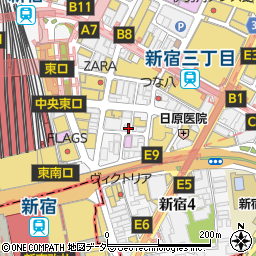 アモーレ 新宿店周辺の地図