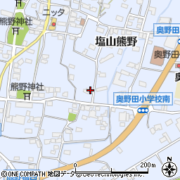 山梨県甲州市塩山熊野1157周辺の地図