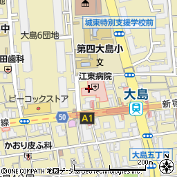 江東病院周辺の地図
