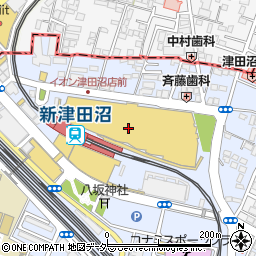 大戸屋イオンモール津田沼店周辺の地図