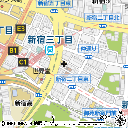 新宿大通商店街振興組合周辺の地図