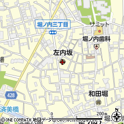 日本基督教団左内坂教会周辺の地図