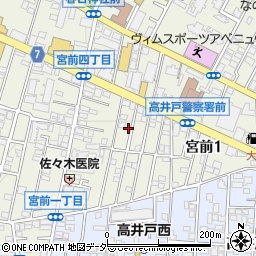 東京都杉並区宮前1丁目12-14周辺の地図