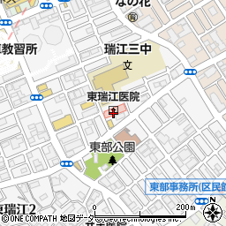 東京都江戸川区東瑞江1丁目周辺の地図