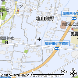 山梨県甲州市塩山熊野1152周辺の地図