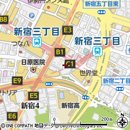 HAIR＆SKIN　CLINIC　SHINJUKU周辺の地図