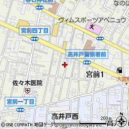 東京都杉並区宮前1丁目11-12周辺の地図